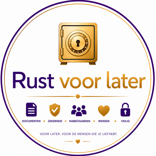 Rust voor later logo